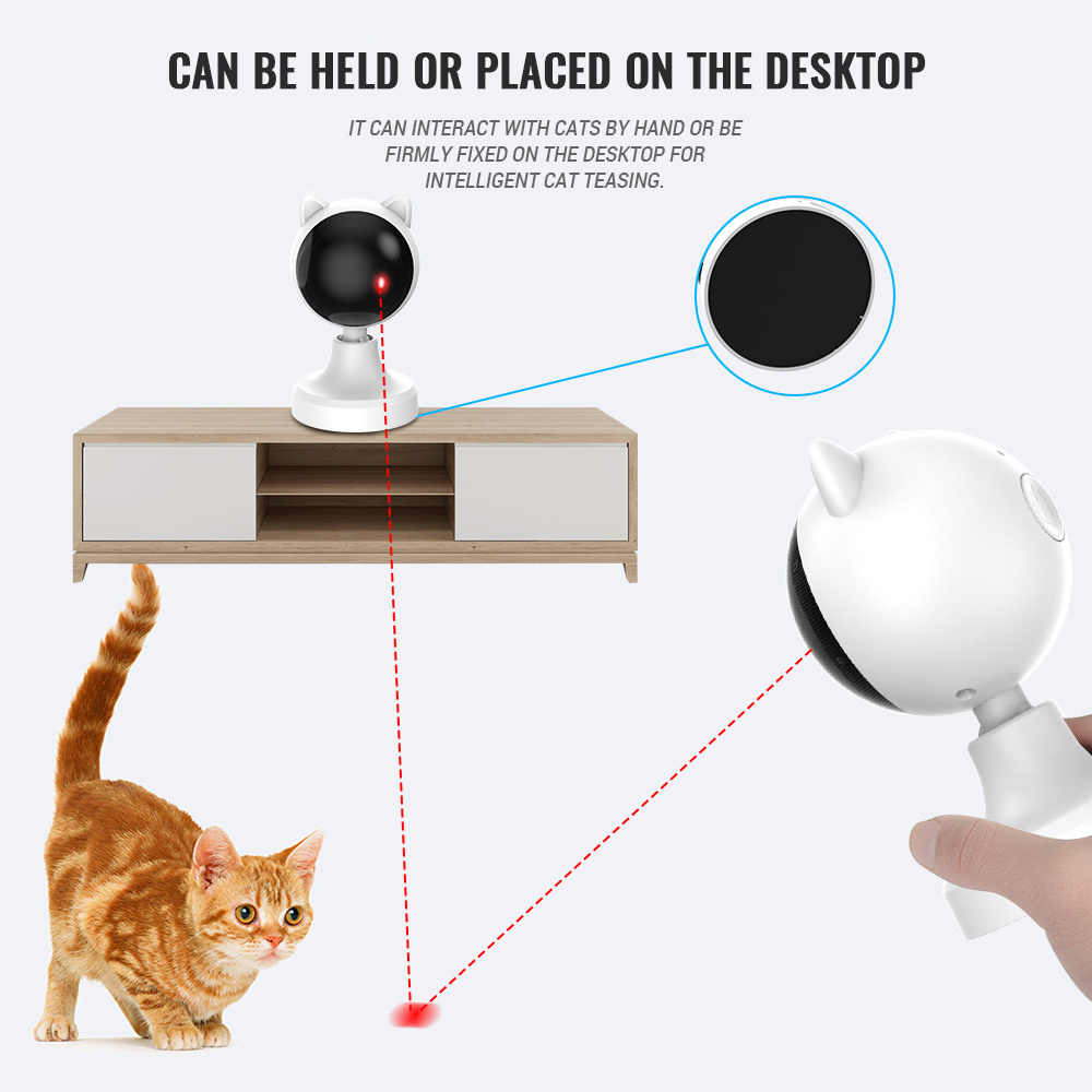 Cat Laser Toy Automatic Cat LED Laser Toys Cat Exercise Training Entertaining Toy