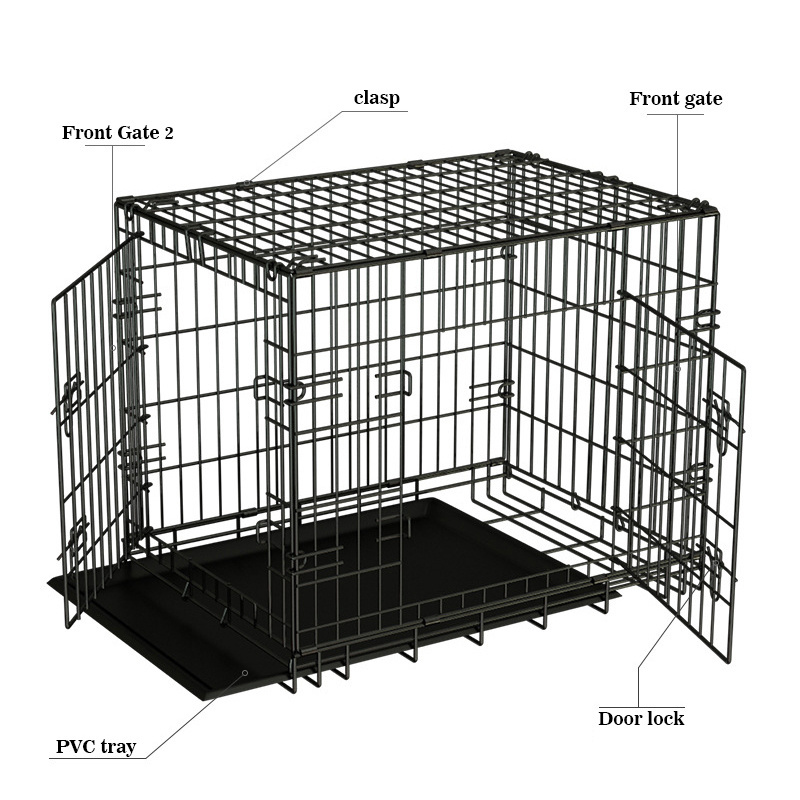 Wholesale Pet Products Heavy Duty Stackable Dog Cages Custom Dog Crates Products for Pets