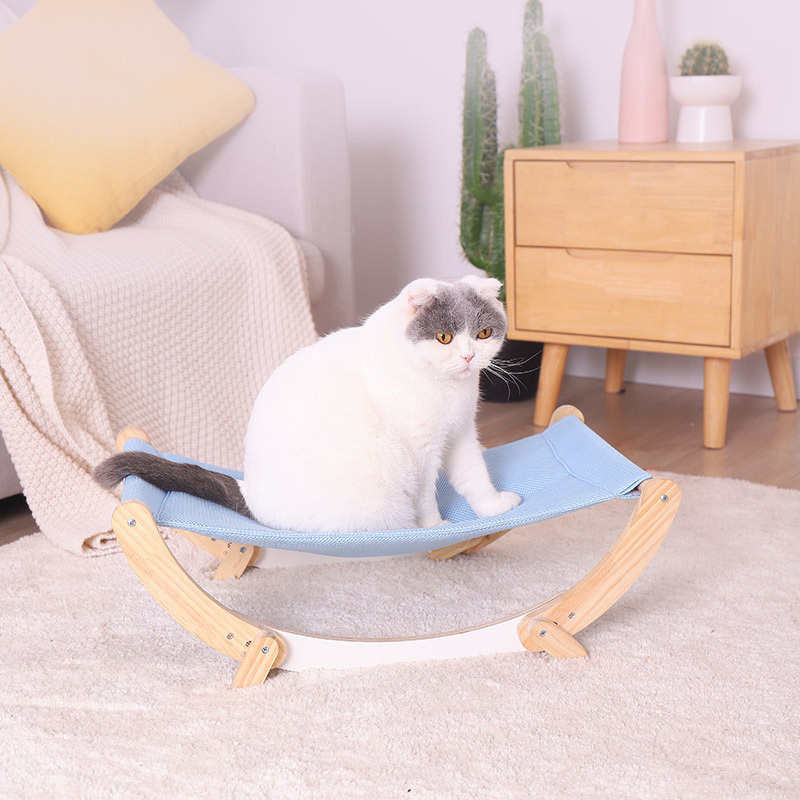 Cat Rest Sleeping Bed Cat Hammock Swing Chair Cosy Pet Elevated Bed for Indoor Cats