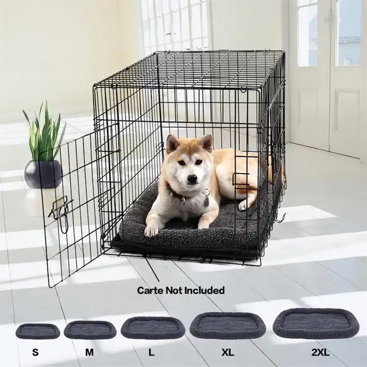 Pet iron cage crates S M L Size metal foldable Light Medium heavy duty dog kennels and cages crates indoor outdoor