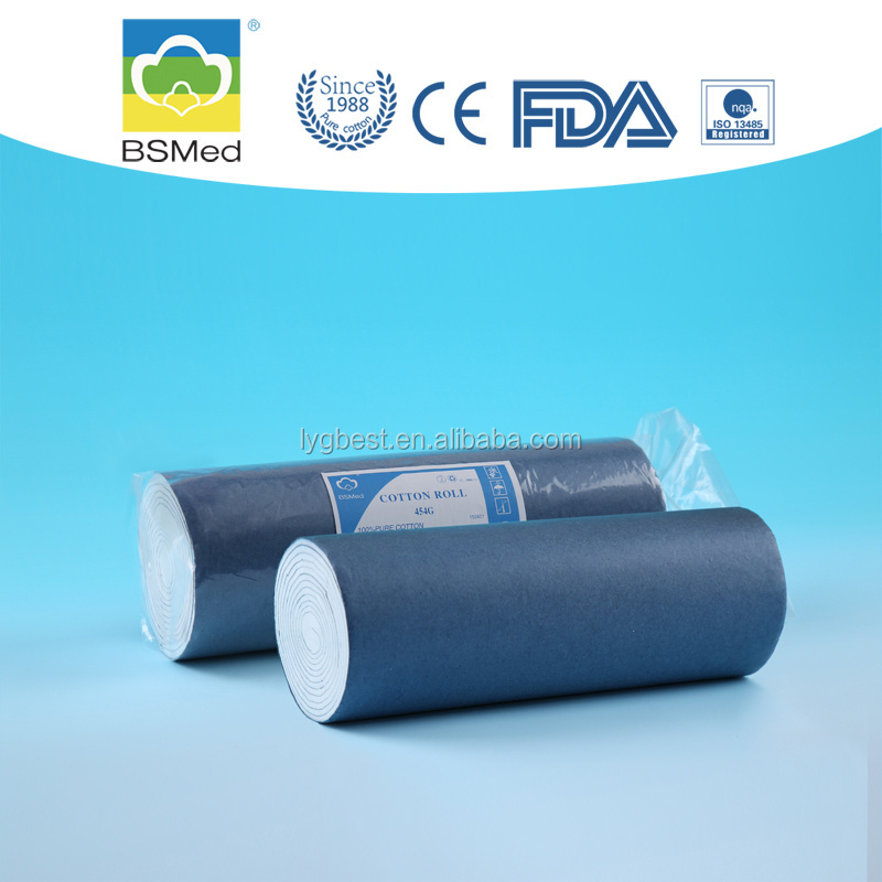 medical absorbent cotton wool, zigzag cotton wool, Disposable Surgical Items dental cotton roll