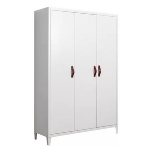 Clothes Cabinet Armoire High Quality 3 Door Steel Wardrobe Design Metal Steel Home Furniture Bedroom Furniture Modern Knock-down