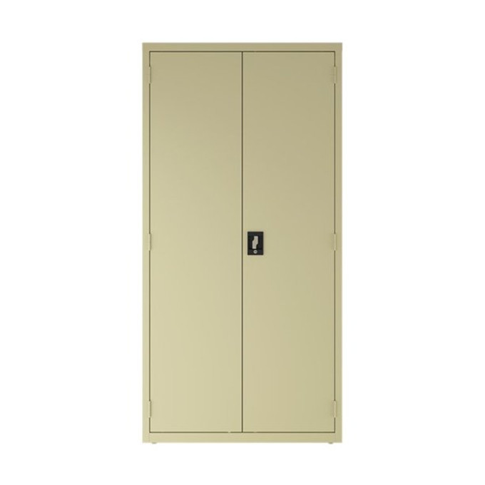 Janitorial Storage Cabinet, Welded Steel Combination Storage Supply Closet Cleaning Cupboard