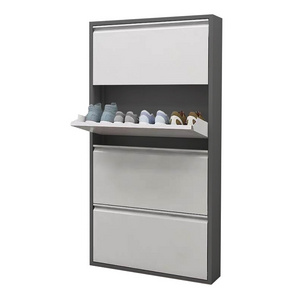 Good quality metal colorful shoe cabinet shoe rack storage for home