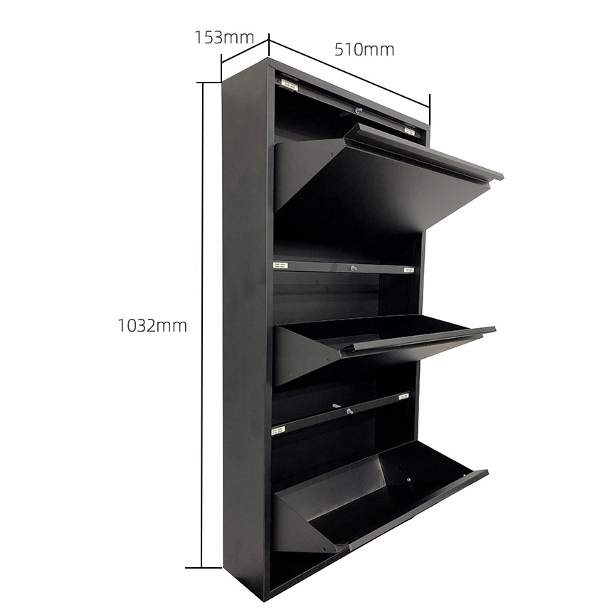 Wall Mount Shoe Rack Shoe Cabinet Schuhschrank Scarpiera Metal Steel Cabinet Modern Home Furniture Living Room Furniture