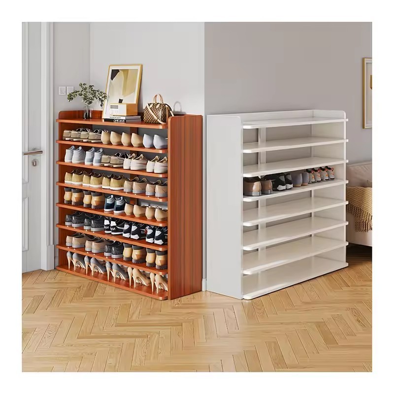 Multi Layer Assemble Display Rack Stand Coat Shoes Box Bench Wood Shoe Rack Cabinet