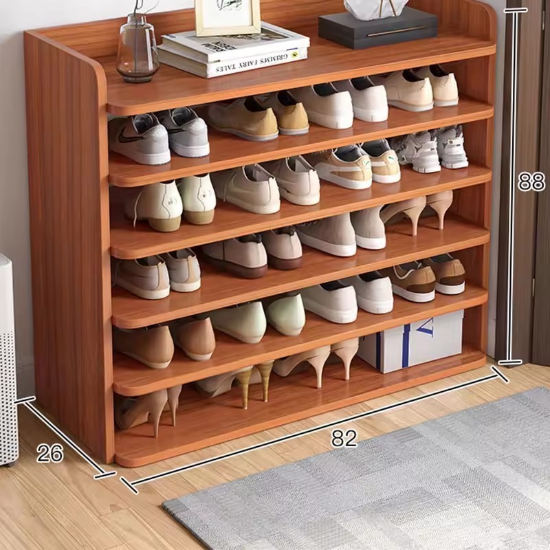 Multi Layer Assemble Display Rack Stand Coat Shoes Box Bench Wood Shoe Rack Cabinet