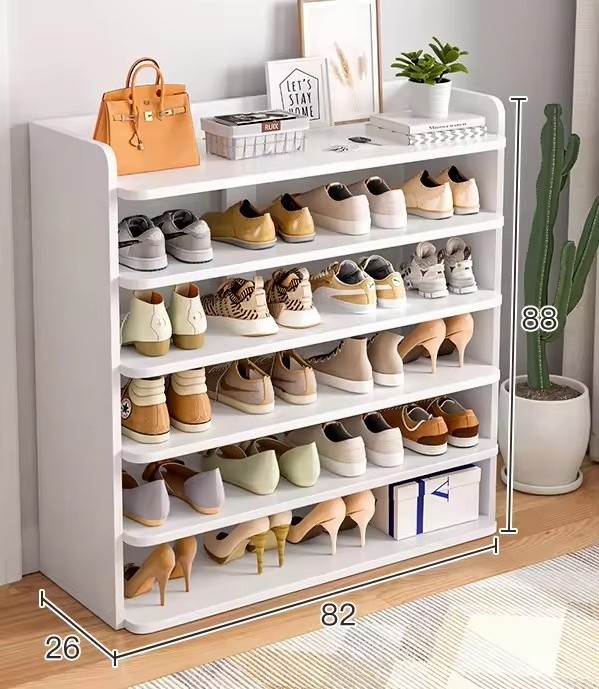 Multi Layer Assemble Display Rack Stand Coat Shoes Box Bench Wood Shoe Rack Cabinet