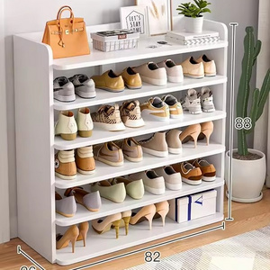 Multi Layer Assemble Display Rack Stand Coat Shoes Box Bench Wood Shoe Rack Cabinet