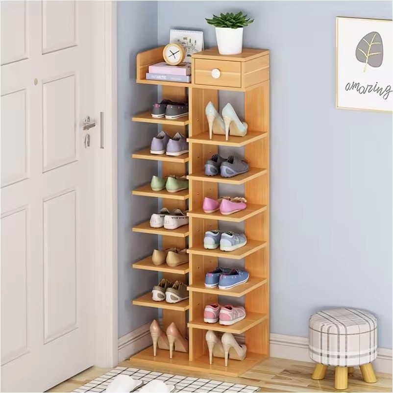 Multi-layer Simple Household Economy Small Mini Shoe Cabinet Large Capacity Shelf at the Entrance of Dormitory Saves