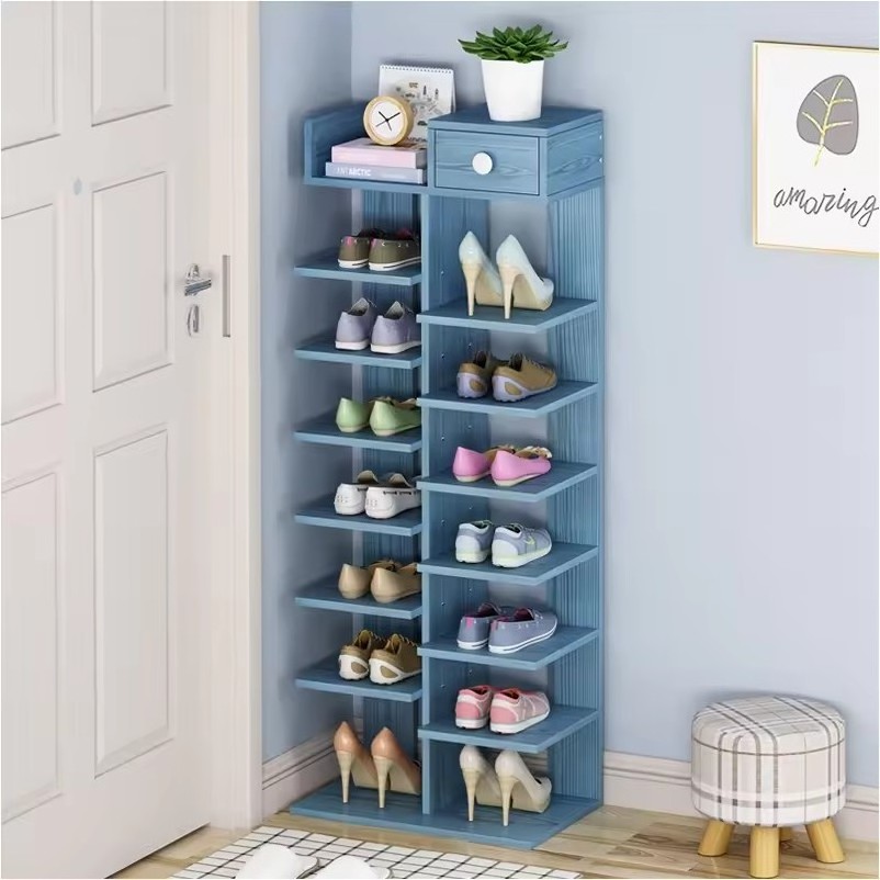 Multi-layer Simple Household Economy Small Mini Shoe Cabinet Large Capacity Shelf at the Entrance of Dormitory Saves