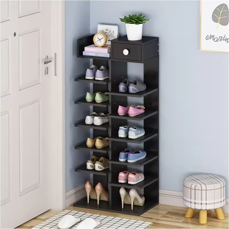 Multi-layer Simple Household Economy Small Mini Shoe Cabinet Large Capacity Shelf at the Entrance of Dormitory Saves