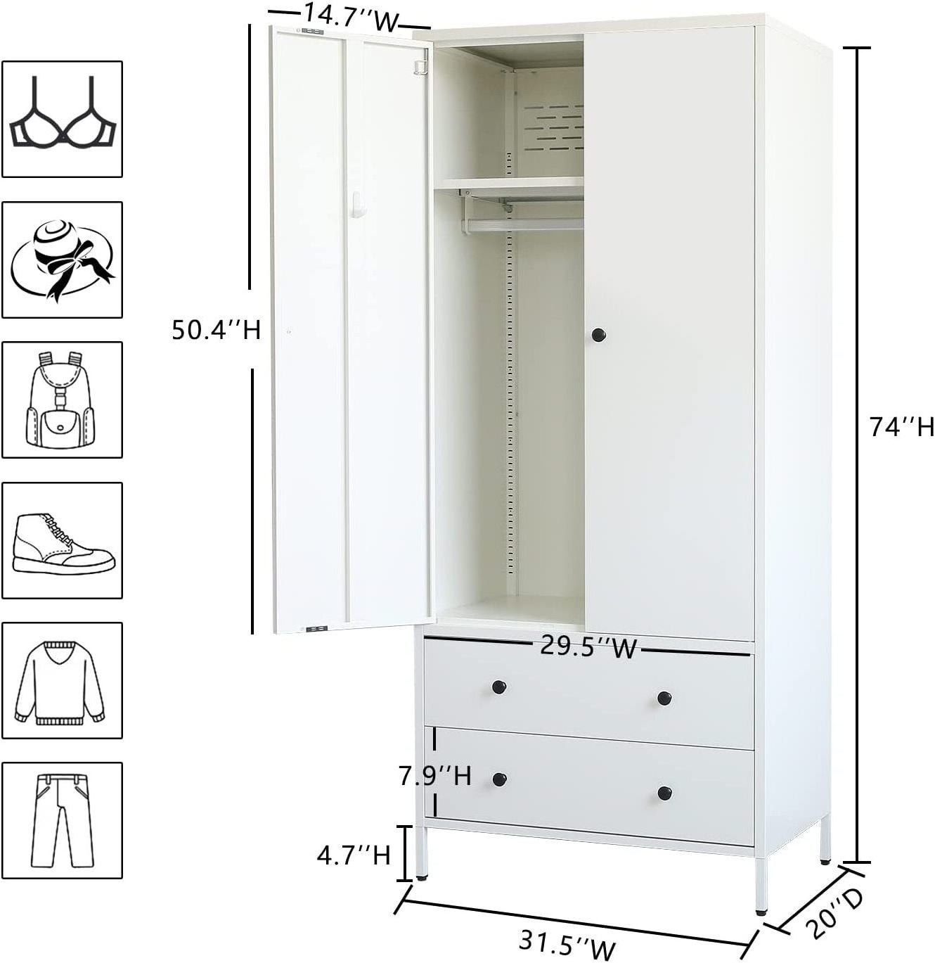 Furnitushoe Cabinet Rack Shoe Storage Organizer Standdroom Metal Closet for Home Home Furniture Wardrobe Bedroom Sets Modern