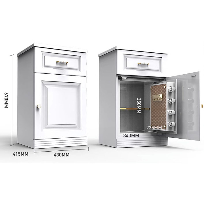 Hotel Home Steel wifi Bedside Safe Storage Cabinet Smart Fingerprint Password caja fuertes Money Safe Box