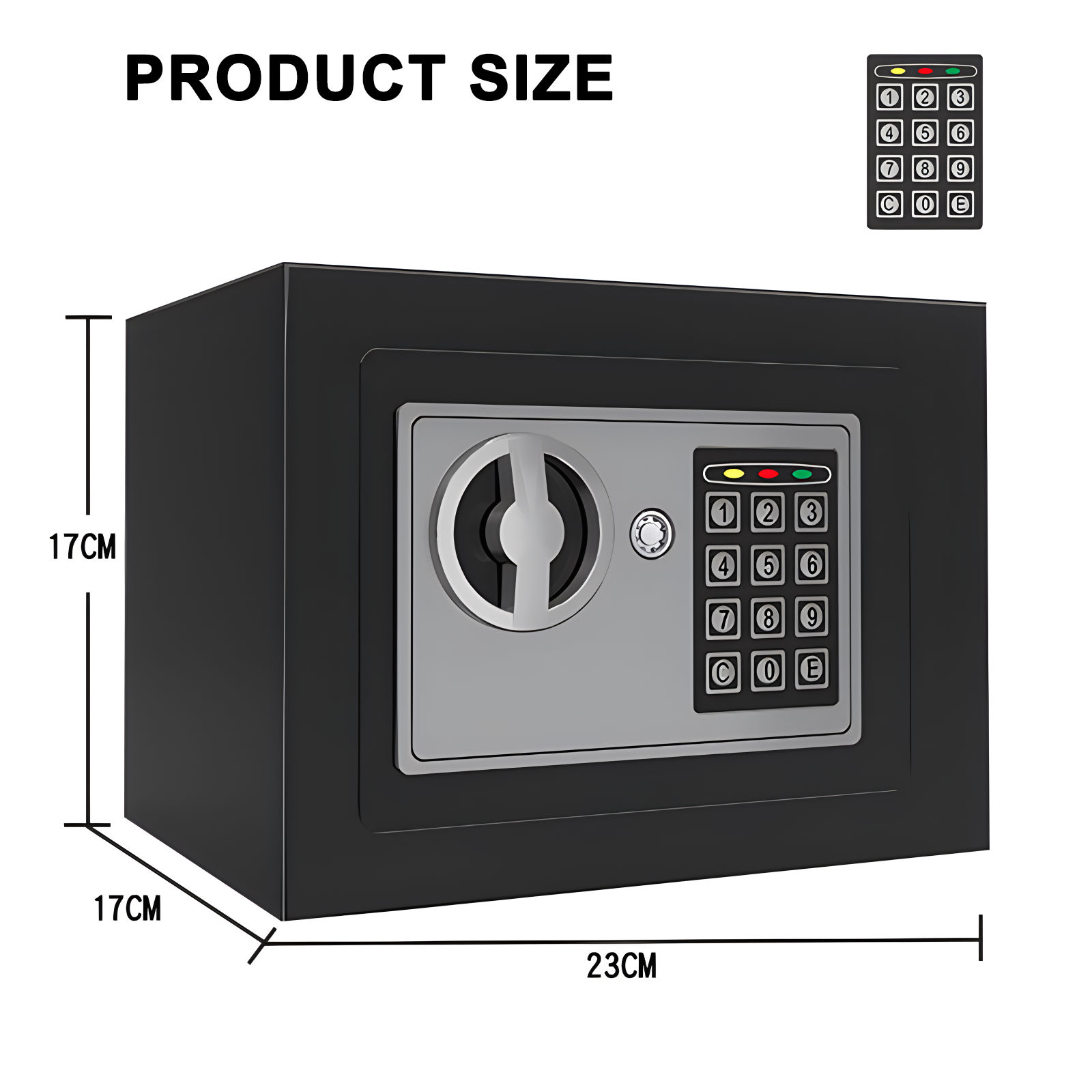 Hotel Small Cash Steel Mini Safe Metal Box 17E Safety Deposit Box Electronic Digital Lock Safes Box for money kids