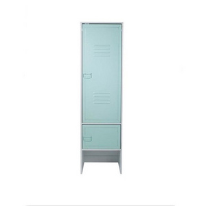 Modern Child's Room Cabinet Kids Wardrobe Design Metal Locker 2 Door Wardrobe