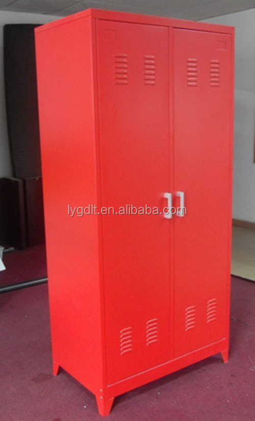 Metal wardrobe with Foot 2 Door Almirah for clothes cabinet