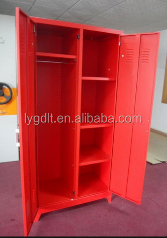 Metal wardrobe with Foot 2 Door Almirah for clothes cabinet