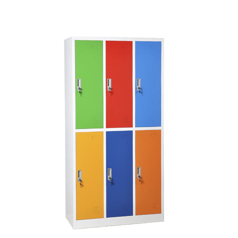 Top Quality New design 6 door lockers/stainless steel cupboard for clothes