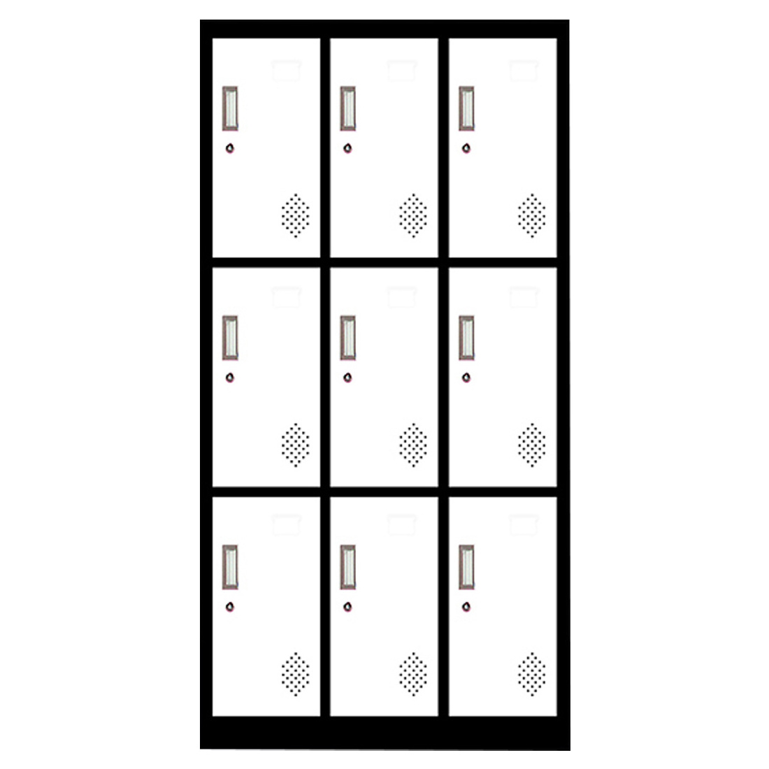 Hot sale Steel locker with key lock Keyless Locks System multi-door work lockers