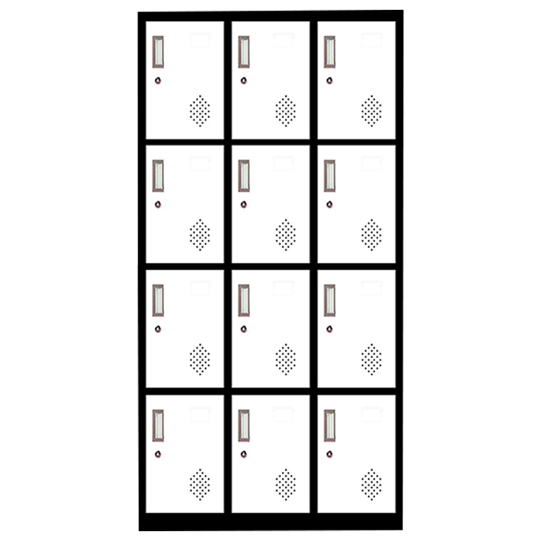 Hot sale Steel locker with key lock Keyless Locks System multi-door work lockers