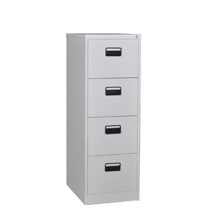 File Cabinet for Hanging Files Plastic Handle Vertical 4 Drawer file cabinet Tall Steel Classic Black Office Furniture