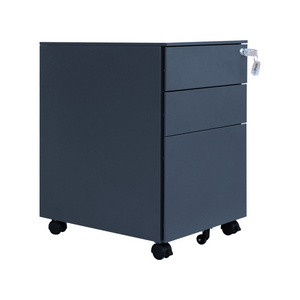 3 Drawers Metal Locking File Cabinet with Storage Removable File Cabinet for Home Office