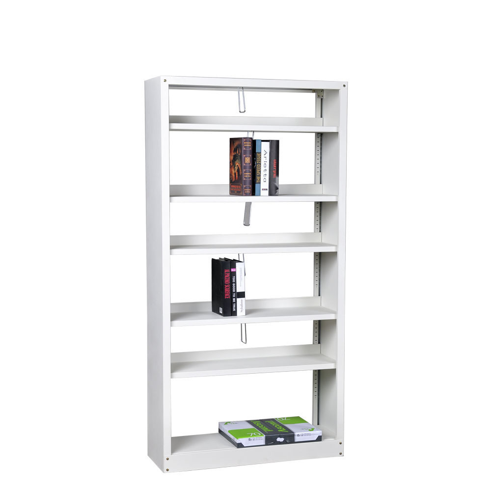 Modern Tall Thin Gold Frame Decoration Steel Book Shelves Bookshelf Tall White Library Bookcase