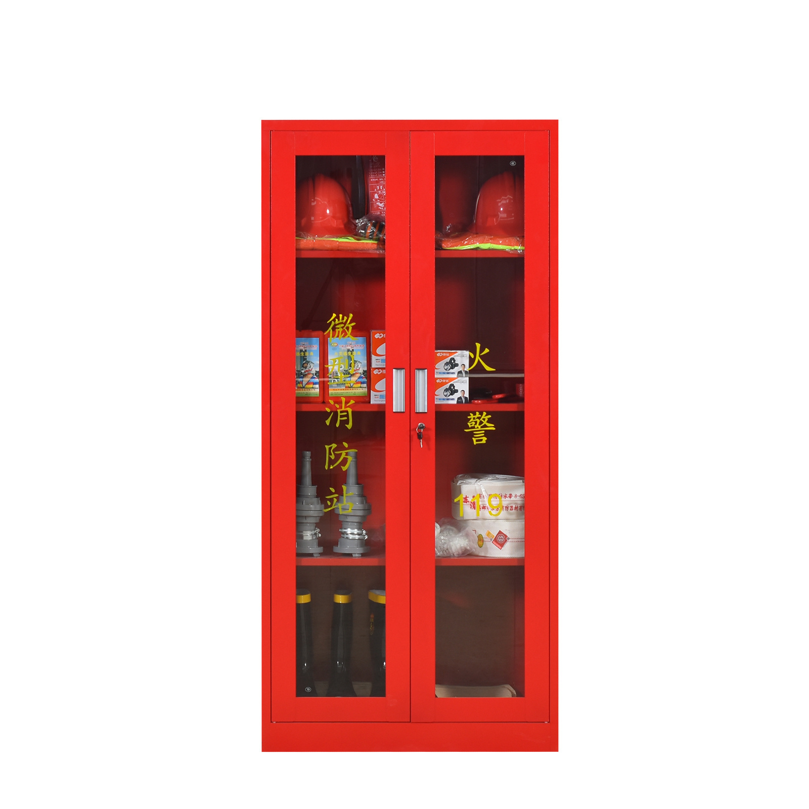 Steel fire extinguisher cabinet/box fire equipment protection cabinet factory supply customized