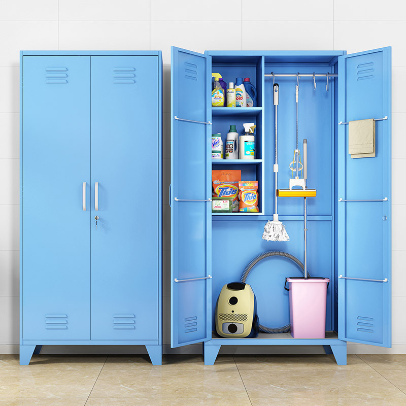 Wholesale 2 Swing Door Cupboard cleaning tools cabinet broom storage Cabinet cleaning cabinet