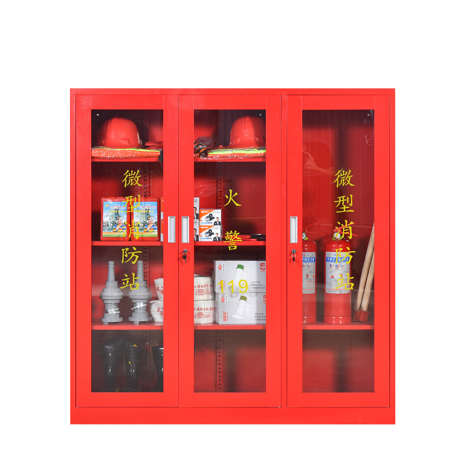 Steel fire extinguisher cabinet/box fire equipment protection cabinet factory supply customized