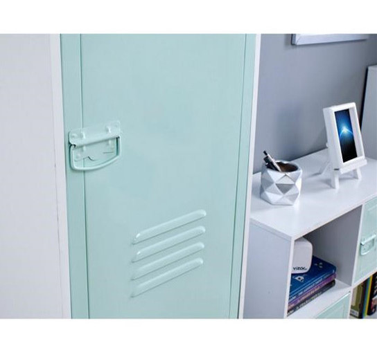 Modern Child's Room Cabinet Kids Wardrobe Design Metal Locker 2 Door Wardrobe