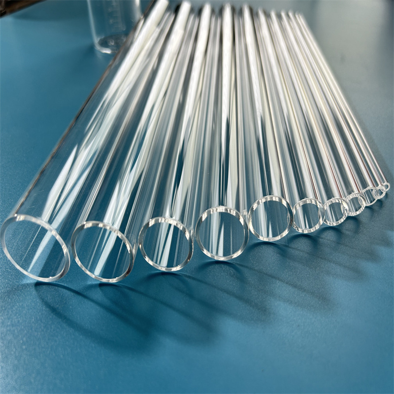 Heat-resisting transparent uv quartz glass tube