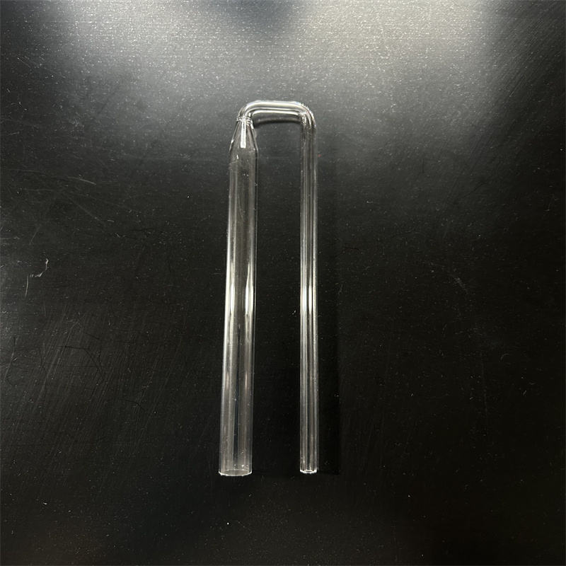 transparent U Shape Clear Quartz Glass Tube for Sample quartz tube