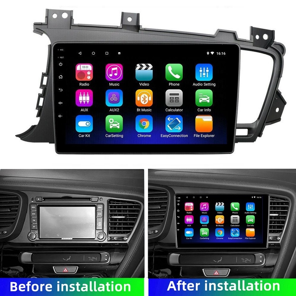 HD multimedia 9 inch android navigation 1+16GB 2.5D screen Wifi Autoradio For Kia Optima K5 2011-15