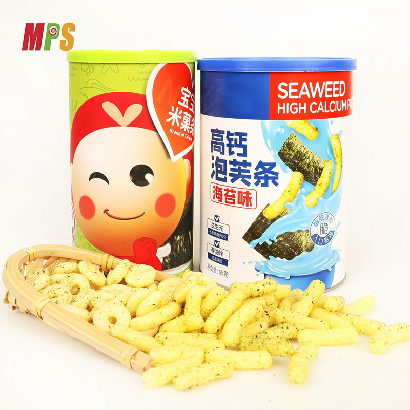 OEM Individual Packaged Seaweed Flavor Multigrain Loops Corn Rings Cheese Puffs Sticks Snacks Food