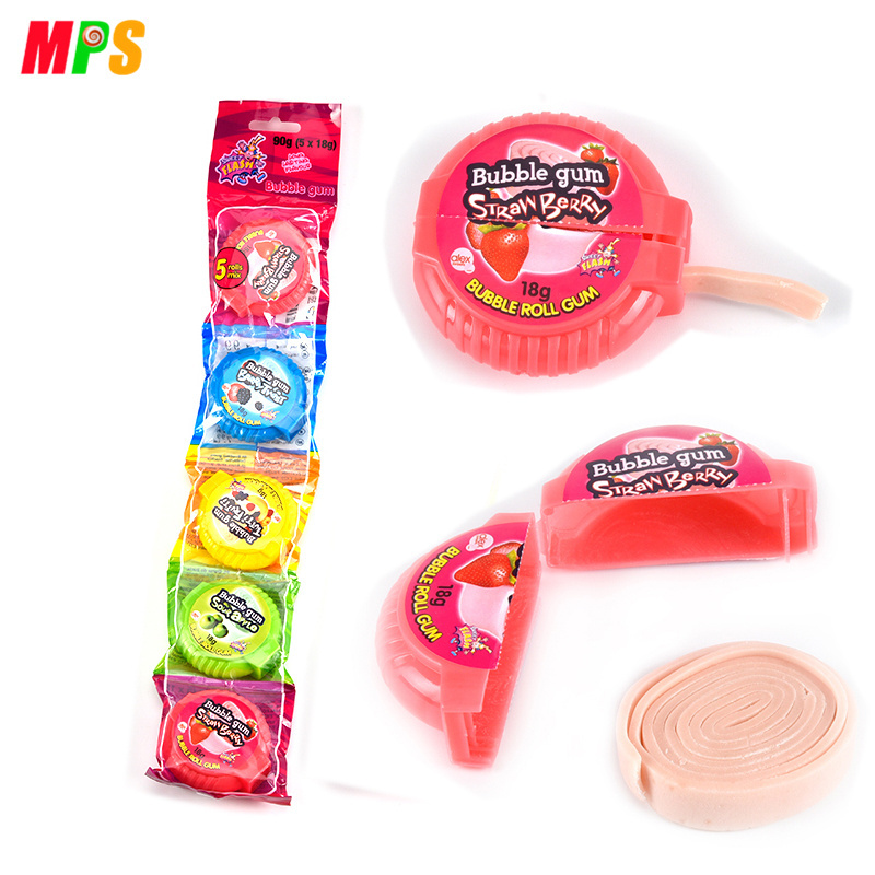 Custom chewing gum strawberry flavor liquid tube toothpaste bubble gum