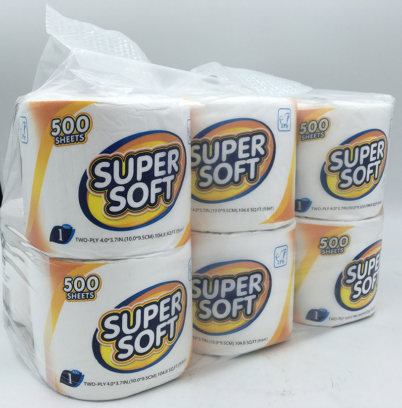 Super Soft 2 ply Cheap Clean Core Toilet Paper