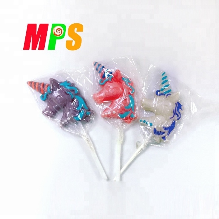 OEM Fruit Flavor Unicorn Lollipop Sweet Candy