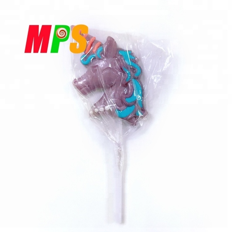 OEM Fruit Flavor Unicorn Lollipop Sweet Candy