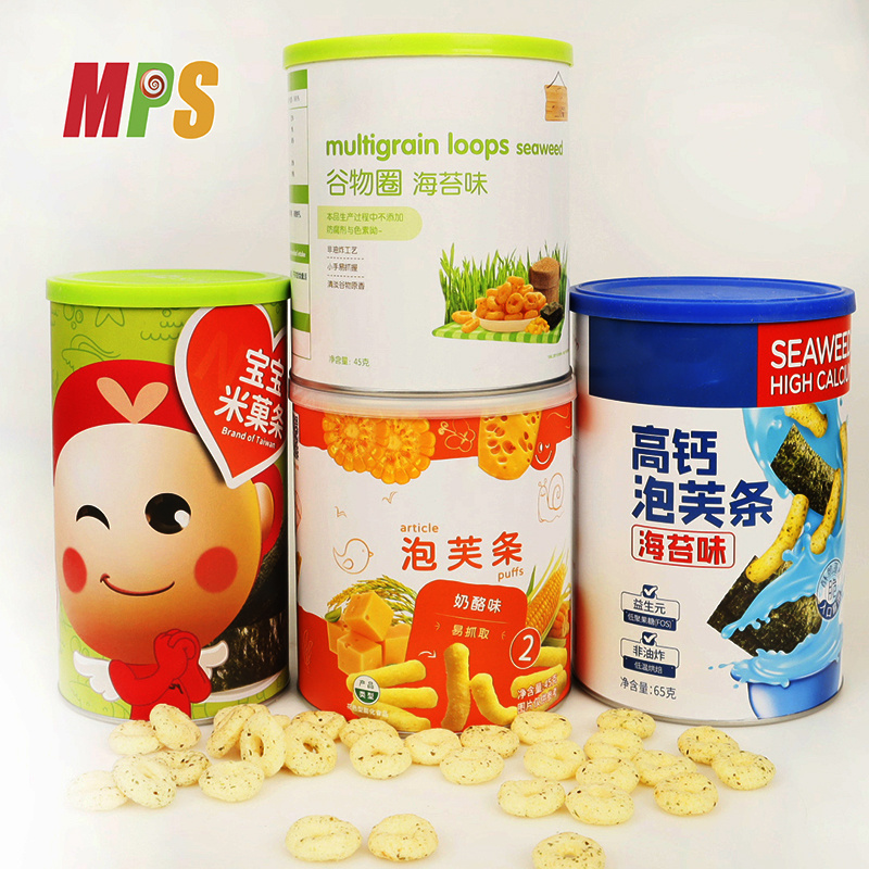 OEM Individual Packaged Seaweed Flavor Multigrain Loops Corn Rings Cheese Puffs Sticks Snacks Food