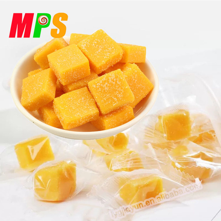 Factory Price Mango Gummy Candy Maker Bulk Fresh Juicy Flavor Mango Soft Jelly Candy