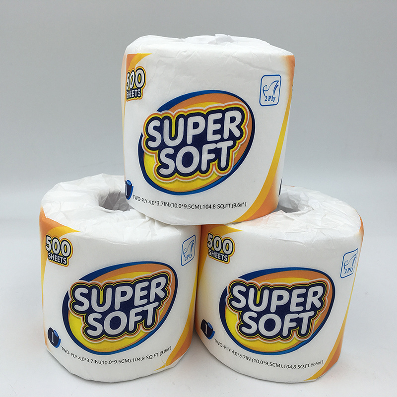 Super Soft 2 ply Cheap Clean Core Toilet Paper