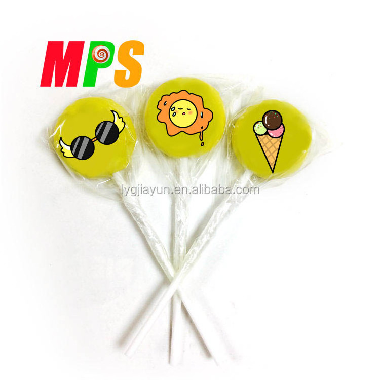 Hand Made Big Bom Emoticon Lollipop Candy for Sale