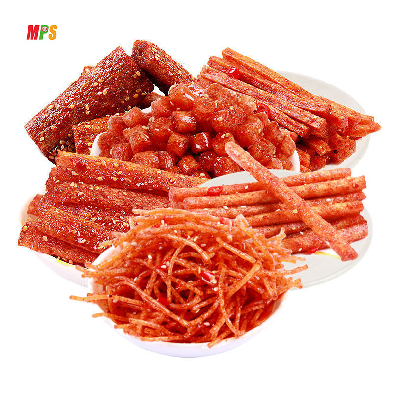 Haccp Manufacturer Direct Sale Chinese Famous Latiao Snack Spicy Strip Gluten