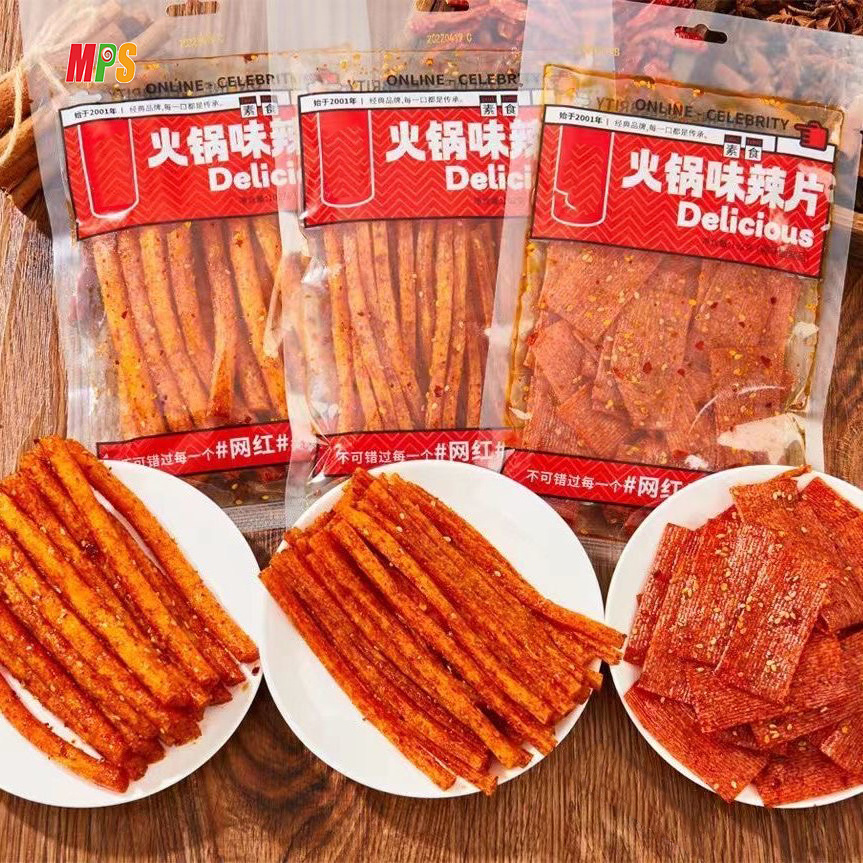 Haccp Manufacturer Direct Sale Chinese Famous Latiao Snack Spicy Strip Gluten