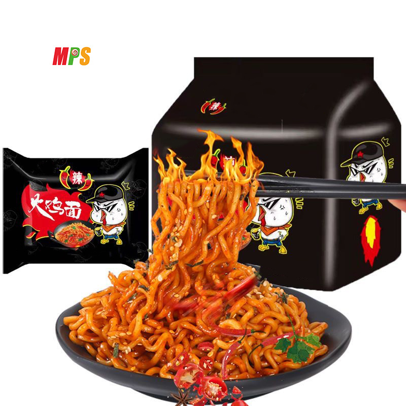 OEM Korean Ramens Noodles Wholesale Bag Packing Super Spicy Chicken / Salted Egg Yolk Flavour Haccp Instant Noodles