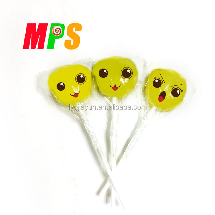 Hand Made Big Bom Emoticon Lollipop Candy for Sale