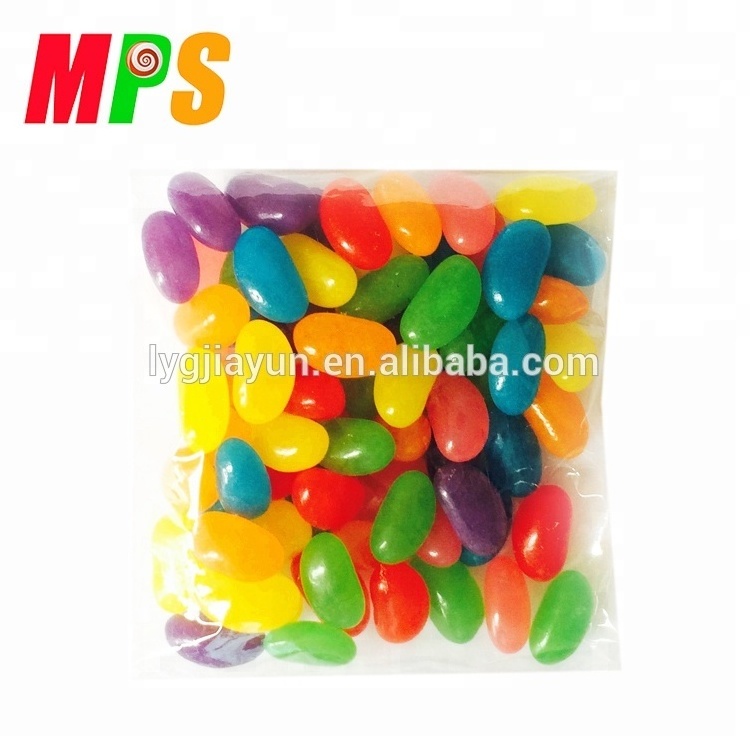 Colorful Jelly bean Fruity Flavor Center Filled Fruit chews candy