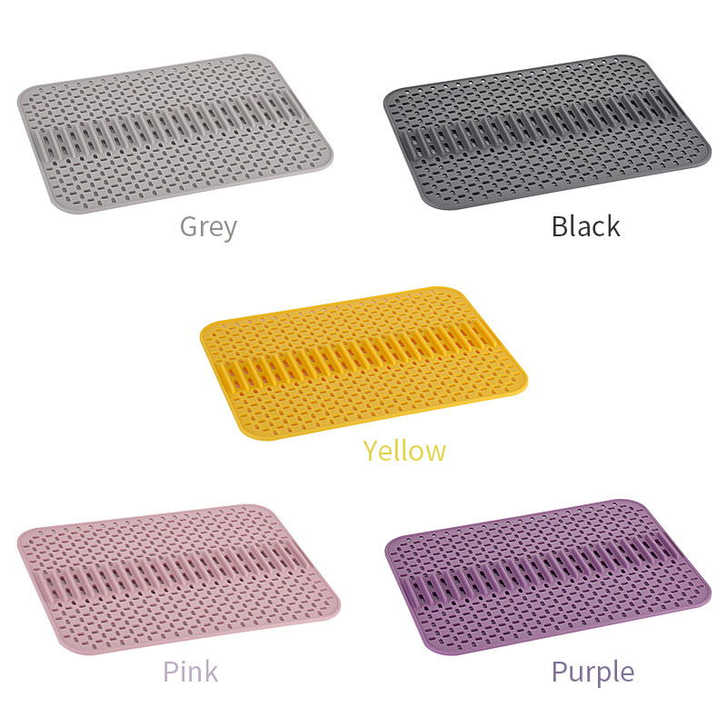 Multi-Purpose Drain Silicone Pad Kitchen & Tabletop Protection pad Kitchen Silicone Sink Mat Protection Insulation Pad